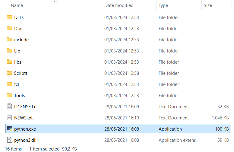 Executando o interpretador Python