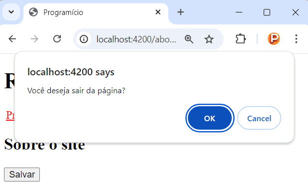canDeactivate em Angular