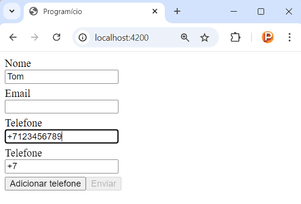 FormArray in Angular