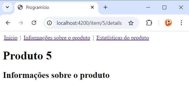 Rotas Filhas em Angular