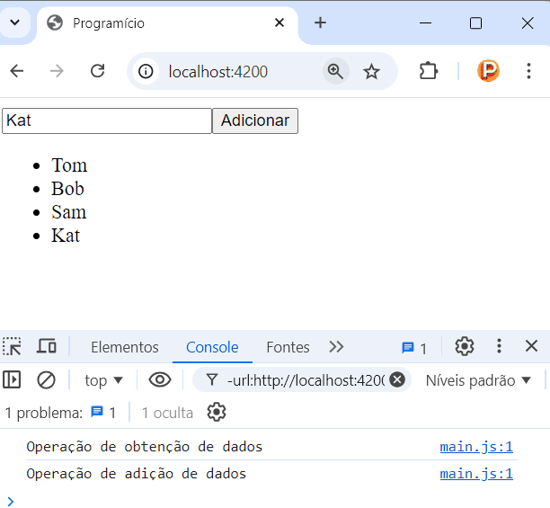 Serviço Injectable em Angular