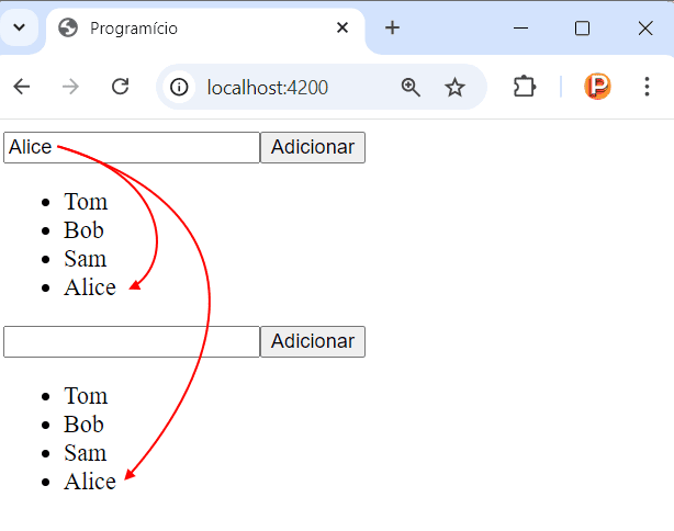 Um Serviço para Múltiplos Componentes