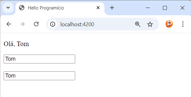 Vinculação Bidirecional em Angular