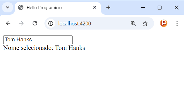 Vínculo Bidirecional em Angular