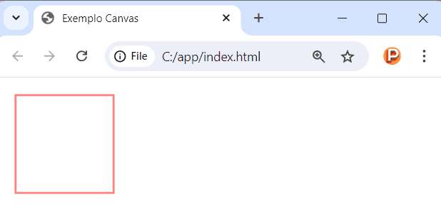 Configurando a cor do contorno da figura no canvas em JavaScript com strokeStyle