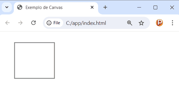 Desenhando retângulo no canvas em JavaScript