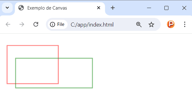 Desenhando retângulos no canvas em JavaScript