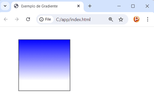 Gradiente linear horizontal no canvas em JavaScript