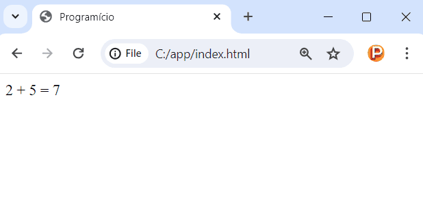 Instruções em JavaScript