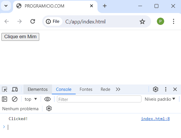Manipulação de Eventos em JavaScript
