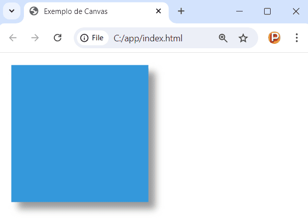 Renderização de sombras no canvas em JavaScript
