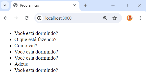 Exemplo de interação entre cliente e servidor com Server-Sent Events