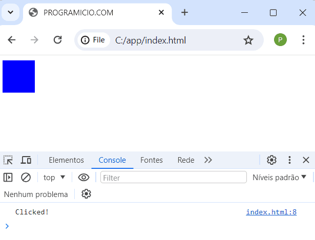Tratamento de Eventos em JavaScript