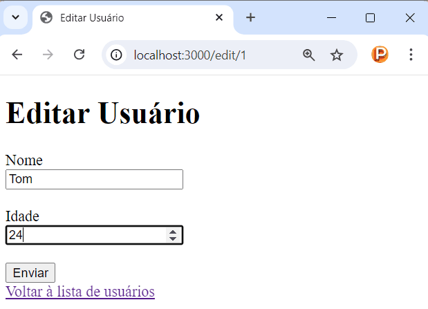 Editando dados em MySQL usando Sequelize em Express e Node.js