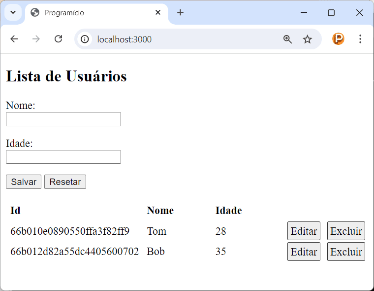Express e MongoDB em Node.js