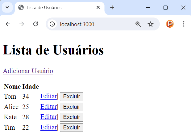 Recebendo dados do MySQL em Node.js