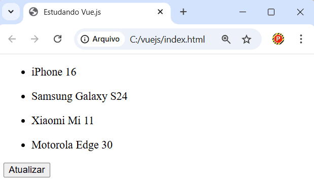 Exemplo de uso do método slice()