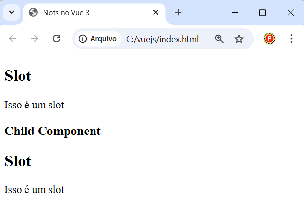 Aplicando múltiplos slots em Vue.js