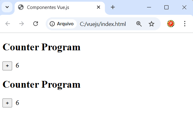 Componentes com Dados Compartilhados em Vue.js