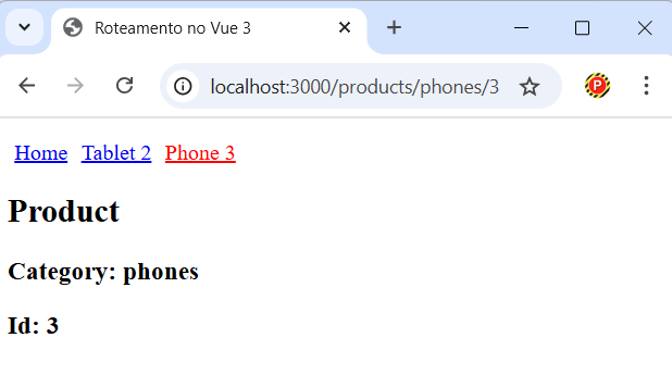 Exemplo de rotas com múltiplos parâmetros