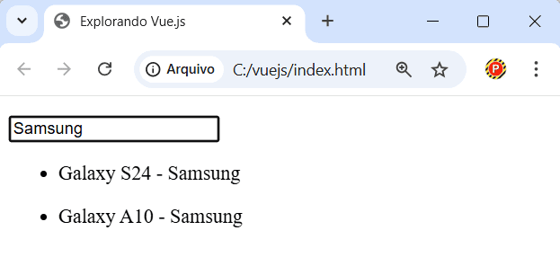 Filtrando elementos do array em Vue.js