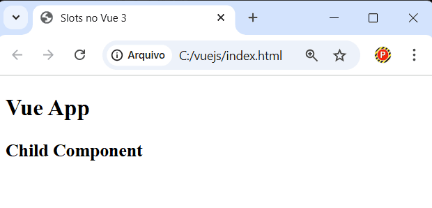 Funcionamento de slots em Vue.js
