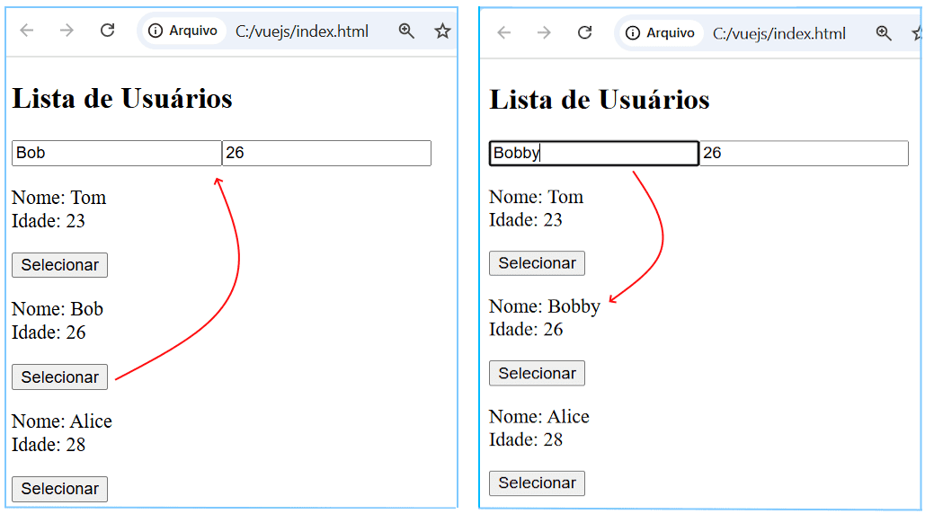 Modificando Objeto do Componente Pai no Componente Filho no Vue.js