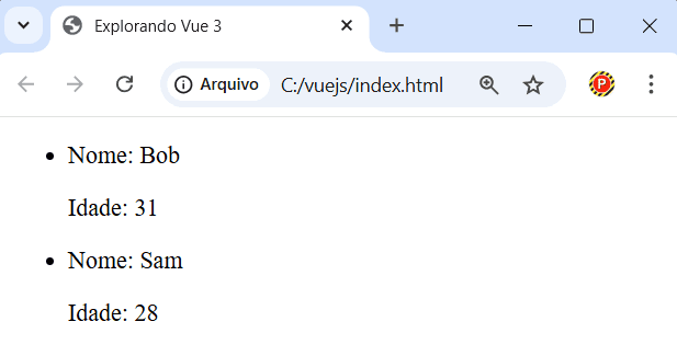 Usando v-if com v-for em Vue.js